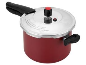 Panela De Pressão Alegrete Antiaderente 4,5L Fechamento Externo Vermelha Panela De Pressão Alegrete Antiaderente 4,5L Fechamento Externo Vermelha