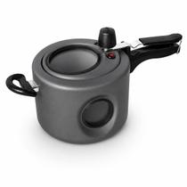 Panela de Pressão Alumínio 4,5L Visor Lateral Antiaderente Grande Alumínio Cozinha Alimentos Panela de Pressão Alumínio 4,5L Visor Lateral Antiaderente Grande Alumínio Cozinha Alimentos