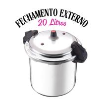 Panela de Pressão Alumínio com Válvula de Controle 20 Litros Panela de Pressão Alumínio com Válvula de Controle 20 Litros