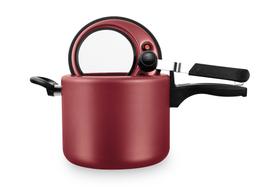 Panela de Pressao Antiaderente 4,5 Litros Com Visor Cereja 6033