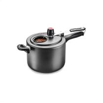 Panela De Pressão Antiaderente 4,5L Com Visor de Vidro Cor Grafite Cozinha MTA - 6000