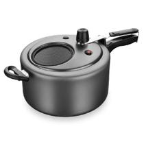 Panela de Pressão Antiaderente 6L Tampa com Visor de Vidro 6 Litros MTA 6031 Grafite