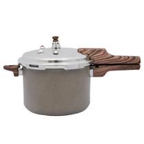 Panela de Pressão Antiaderente Cerâmico 6,8 Litros Marmol Grande Fechamento Externo Panela de Pressão Antiaderente Cerâmico 6,8 Litros Marmol Grande Fechamento Externo