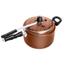 Panela De Pressão Antiaderente Cobre 5 Litros Reforçada 2 Válvulas segurança Patolux Panela De Pressão Antiaderente Cobre 5 Litros Reforçada 2 Válvulas segurança Patolux