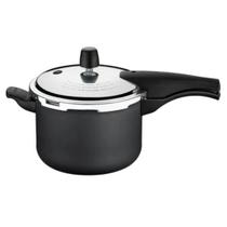 Panela De Pressão Antiaderente Cor Preta 4,5L Indução.
