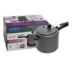 Panela de Pressão Antiaderente Grafite 7 Litros Ramos