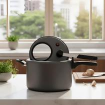 Panela de Pressão Antiaderente MTA 4,5L com Visor de Vidro Temperado e Fechamento Interno Super Segura Inmetro Panela de Pressão Antiaderente MTA 4,5L com Visor de Vidro Temperado e Fechamento Interno Super Segura Inmetro