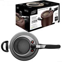 Panela De Pressão Antiaderente Visor Grafite 4,5 Litros Mta