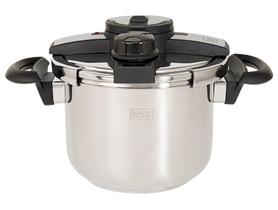 Panela de Pressão Black+Decker Inox 6L Fundo Triplo Galaxy Pro