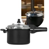 Panela de Pressão Brinox 4,2L Antiaderente Preta com Fechamento Externo Compatível com Indução Panela de Pressão Brinox 4,2L Antiaderente Preta com Fechamento Externo Compatível com Indução