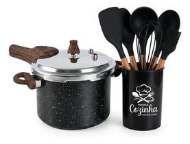 Panela De Pressão Brinox 4,2l Pressure Com Kit De Utensílios 7 Peças
