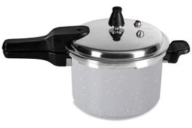 Panela de Pressão Brinox 5,4 L Antiaderente Ceramic Life Super - Cinza Panela de Pressão Brinox 5,4 L Antiaderente Ceramic Life Super - Cinza