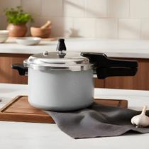 Panela de Pressão Brinox Ceramic Life Super 5,4 L Antiaderente Cerâmica Indução com Segurança Premium