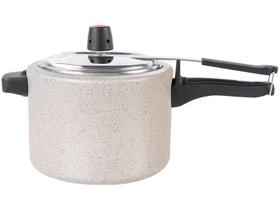 Panela De Pressão Brinox Ceramic Life Vapt 4,5l Antiaderente Cerâmica Mineral Resist Vanilla