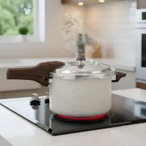 Panela de Pressão Brinox Pressume Ceramic Life 4,2L Antiaderente Cerâmica com Fundo de Indução Segura