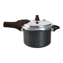 Panela de Pressão Brinox revestimento antiaderente cerâmico e fu Ceramic Life Pressure 4,2L Granito