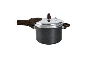 Panela de Pressão Brinox revestimento antiaderente cerâmico e fundo de indução Ceramic Life Pressure 4,2L Ø20cm Granito