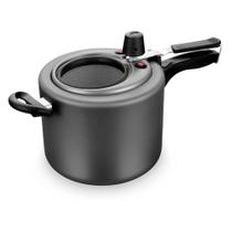 Panela de Pressão C/Visor de Vidro 4,5L Grafite - MTA