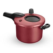 Panela de Pressão Cereja 4,5 Litros Visor Superior e Fecho externo 6601 MTA