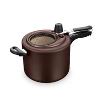 Panela De Pressão Chocolate 4,5 Litros Superior com Visor 9195 Mta