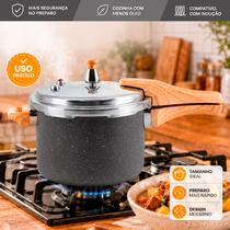 Panela de Pressão Cinza 4,2L para Cozimento Rápido de Alimentos Panela de Pressão Cinza 4,2L para Cozimento Rápido de Alimentos