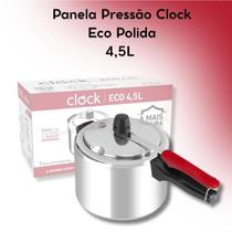 Panela de Pressão Clock Eco Polida 4,5 Litros Super Resistente para Cozinha Segura Panela de Pressão Clock Eco Polida 4,5 Litros Super Resistente para Cozinha Segura