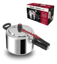 Panela De Pressão Clock Original 4,5 Litros Cozinha Alimento com Trava Solta Pressão