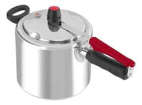 Panela de Pressão Clock Original Polida 4,5L - Com Fechamento Interno Panela de Pressão Clock Original Polida 4,5L - Com Fechamento Interno