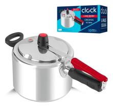 Panela De Pressão Clock Polida Fechamento Interno 4,5L Panela De Pressão Clock Polida Fechamento Interno 4,5L