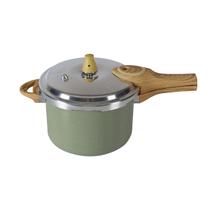 Panela de Pressão com Indução Ceramic Life Antiaderente Pressure Brinox 4,2 L Botanika cor Verde Panela de Pressão com Indução Ceramic Life Antiaderente Pressure Brinox 4,2 L Botanika cor Verde