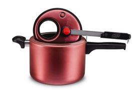 Panela de Pressão com Visor 4,5 litros Antiaderente Cereja Ref:6023 MTA