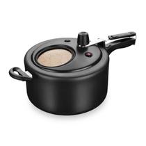 Panela De Pressão Com Visor 6,0L Preto/Bege 8498 Mta