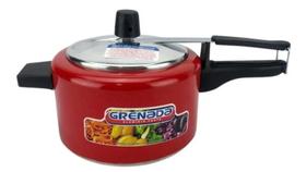 panela de pressão de 2,5 de alumínio e pintada cor vermelho brilhante panela de pressão de 2,5 de alumínio e pintada cor vermelho brilhante