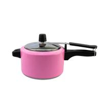 Panela de Pressão de Alumínio 3 Litros Rosa com Válvula de Emergência Panela de Pressão de Alumínio 3 Litros Rosa com Válvula de Emergência