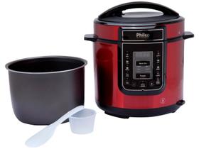 Panela de Pressão Digital 6L Inox Vermelha - Philco Panela de Pressão Digital 6L Inox Vermelha - Philco