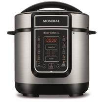 Panela de Pressão Digital Elétrica Mondial 3lL Inox PE-40 com 14 Funções Programáveis - 110V