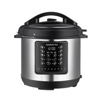 Panela de Pressão Digital Multifunções Agratto 6 Litros Inox 220V ou 127v