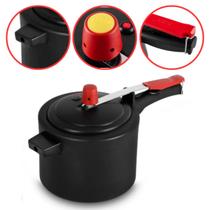 Panela De Pressão Eirilar 7 Litros Antiaderente Teflon Preto Panela De Pressão Eirilar 7 Litros Antiaderente Teflon Preto