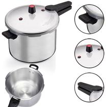 Panela De Pressão Elegante Fechamento externo 10L Premium Alumínio Almoço Família Selo Inmetro Panela De Pressão Elegante Fechamento externo 10L Premium Alumínio Almoço Família Selo Inmetro