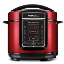 Panela de Pressão Elétrica 110V 5L Vermelha Master Cooker PE39 Mondial