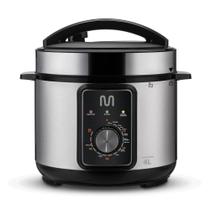 Panela de Pressão Elétrica 4L 800W/220V Preta Multi - GO082 - Multilaser Gourmet