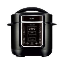 Panela de Pressão Elétrica 5 Litros EOS Multicooker Digital Inox Preto EPP50DP 220V