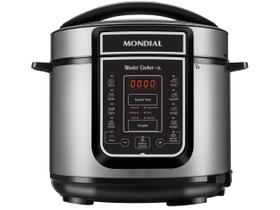 Panela de Pressão Elétrica 5 Litros Mondial Master Cooker PE38 Preta com Prata 127V