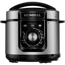 Panela de Pressão Elétrica 5L, Mondial, Preto/Inox 900W PE-48-5L-I 220V