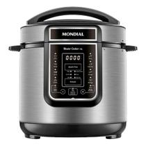 Panela de Pressão Elétrica 6L Mondial Master Cooker PE60 Preta Inox 127V