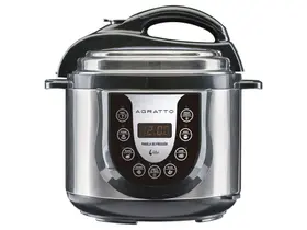 Panela de Pressão Elétrica Digital 4 Litros 220V Timer Multifuncional Feijão Sopa Carne Agratto