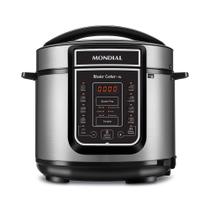 Panela de Pressão Elétrica Digital 5L Mondial 127V 900W Preto/Inox - PE-38