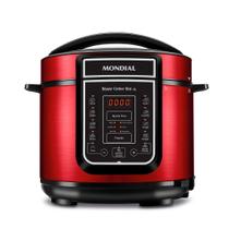 Panela de Pressão Elétrica Digital 5L Mondial PE39, 900W, 14 Funções, Timer Programável e Antiaderente Panela de Pressão Elétrica Digital 5L Mondial PE39, 900W, 14 Funções, Timer Programável e Antiaderente