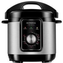 Panela de Pressão Elétrica Digital 5l Preto Inox 127v Mondial