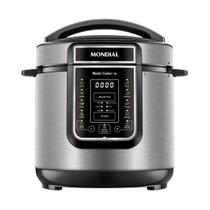 Panela de Pressão Elétrica Digital 6L Mondial Preto/Inox - PE-60-6L-I 127V